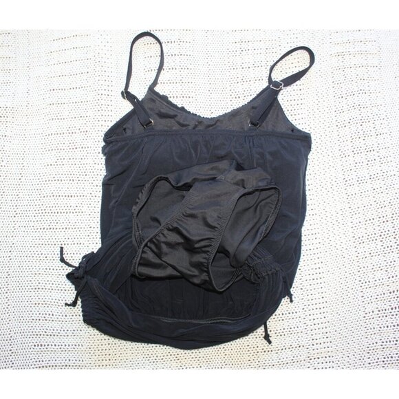 Magicsuit Shelly one piece Solid black swimsuit Underwire Size 6 drawstrings - Picture 6 of 12